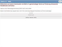 Tablet Screenshot of dao-ev.de